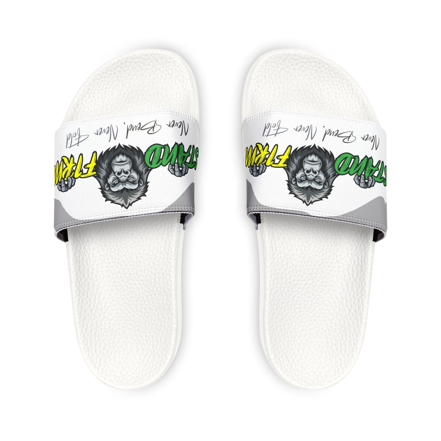 Men's Removable-Strap Graphic Sandals - Funky Gorilla Design