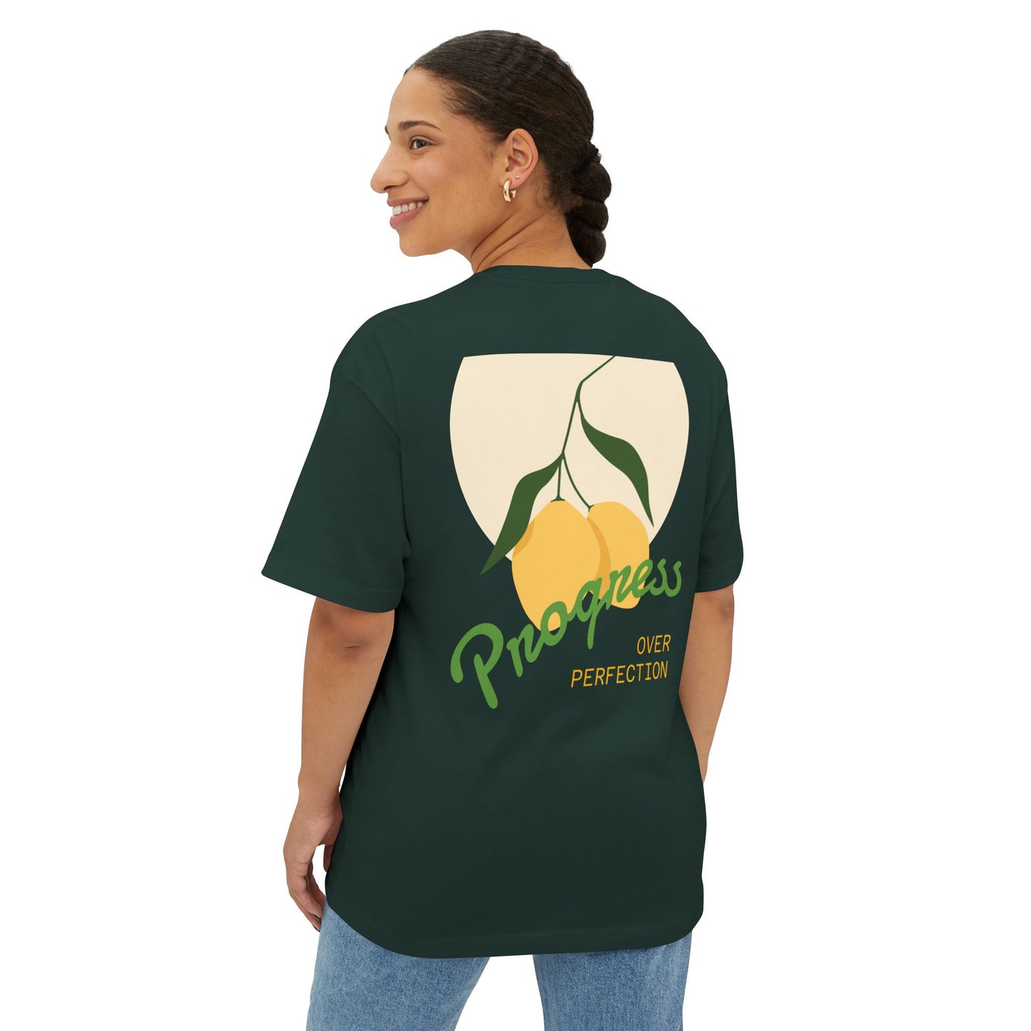 Unisex Oversized Boxy Tee - Be Strong and Courageous