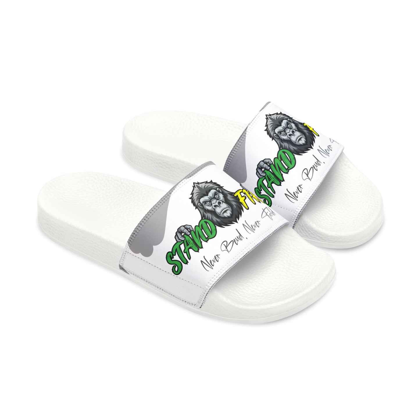 Men's Removable-Strap Graphic Sandals - Funky Gorilla Design
