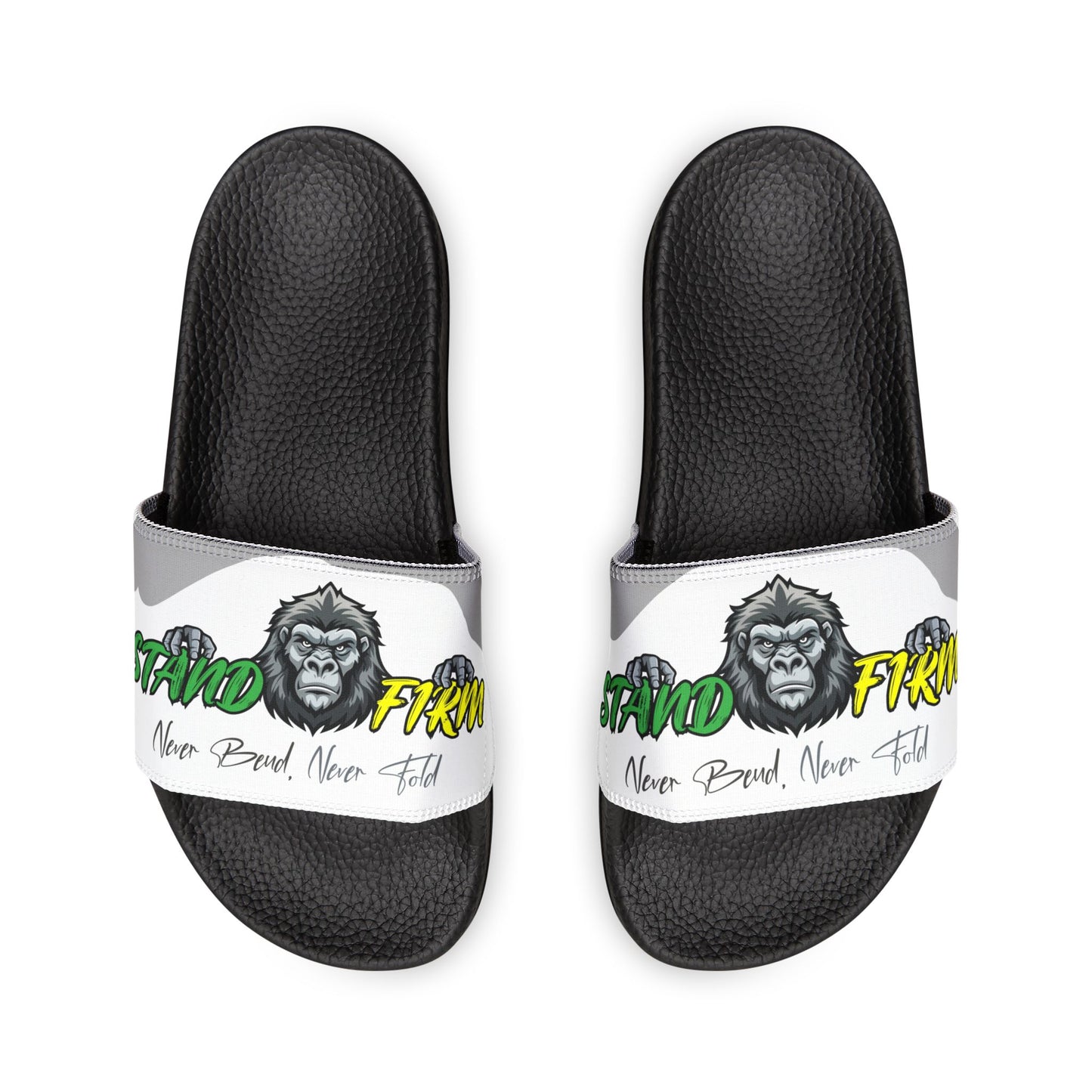 Men's Removable-Strap Graphic Sandals - Funky Gorilla Design
