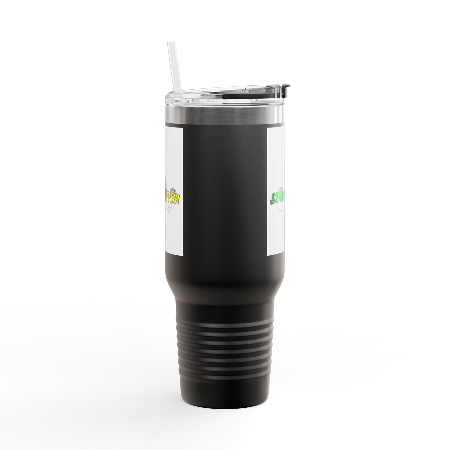 Motivational Travel Mug, NEVER GIVE UP, 40oz Insulated