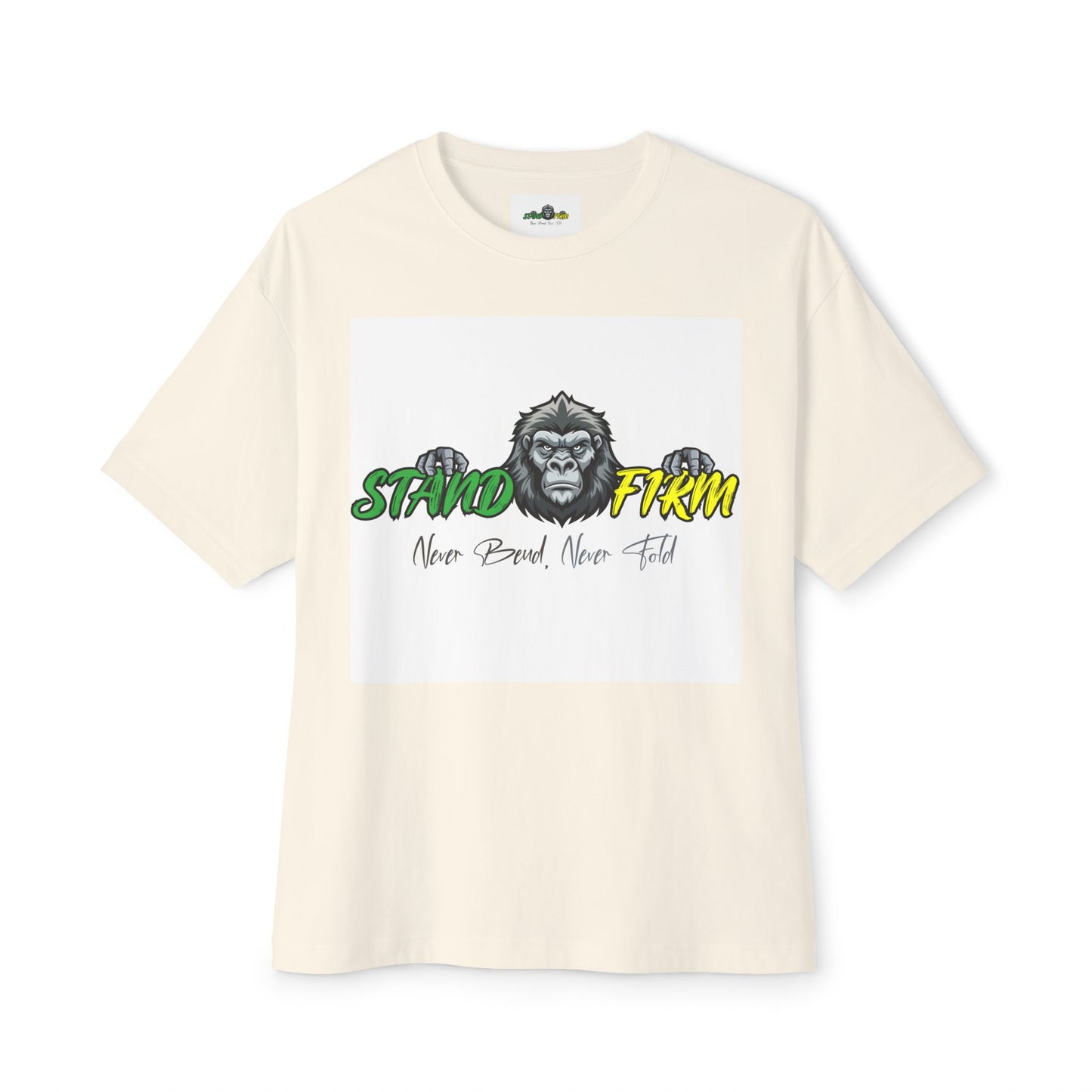 Unisex Oversized Boxy Tee - Be Strong and Courageous