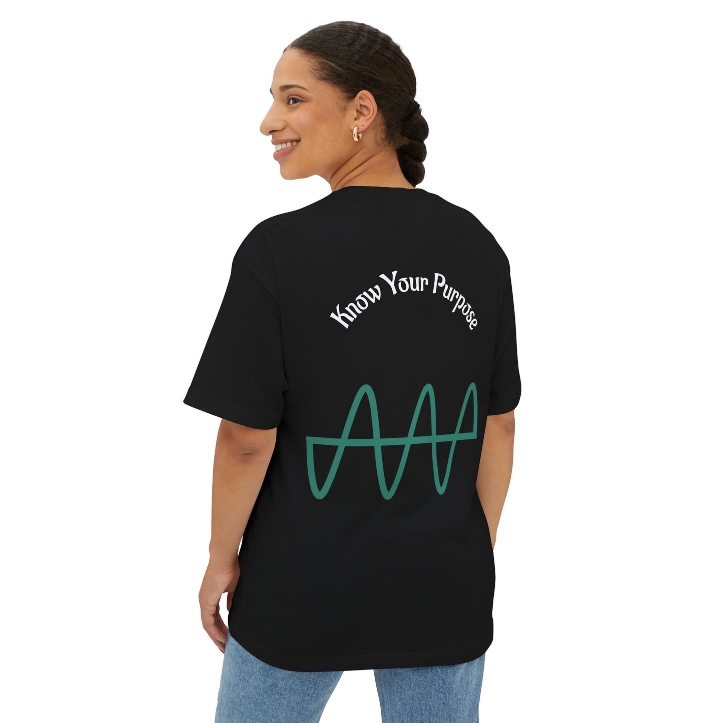 Unisex Oversized Boxy Tee - Be Strong and Courageous