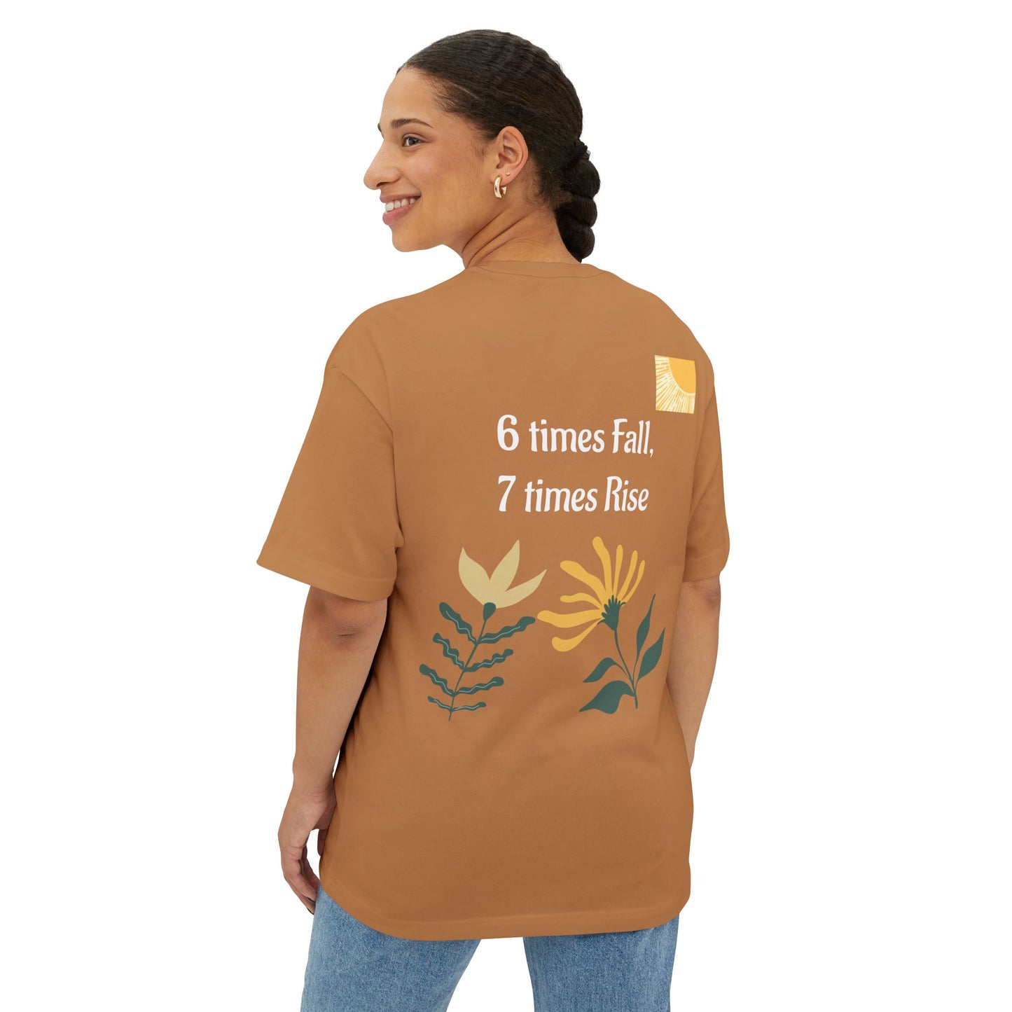 Unisex Oversized Boxy Tee - Be Strong and Courageous
