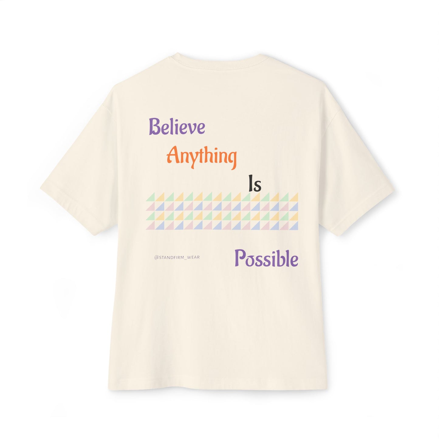 Unisex Oversized Boxy Tee - Be Strong and Courageous