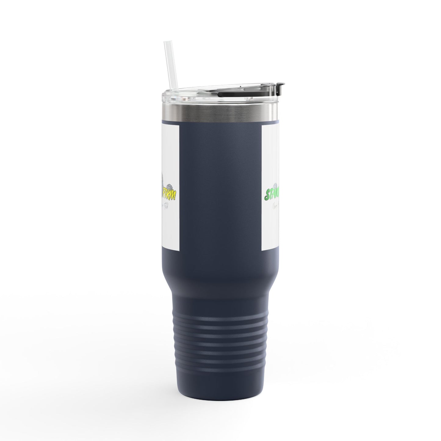 Motivational Travel Mug, NEVER GIVE UP, 40oz Insulated