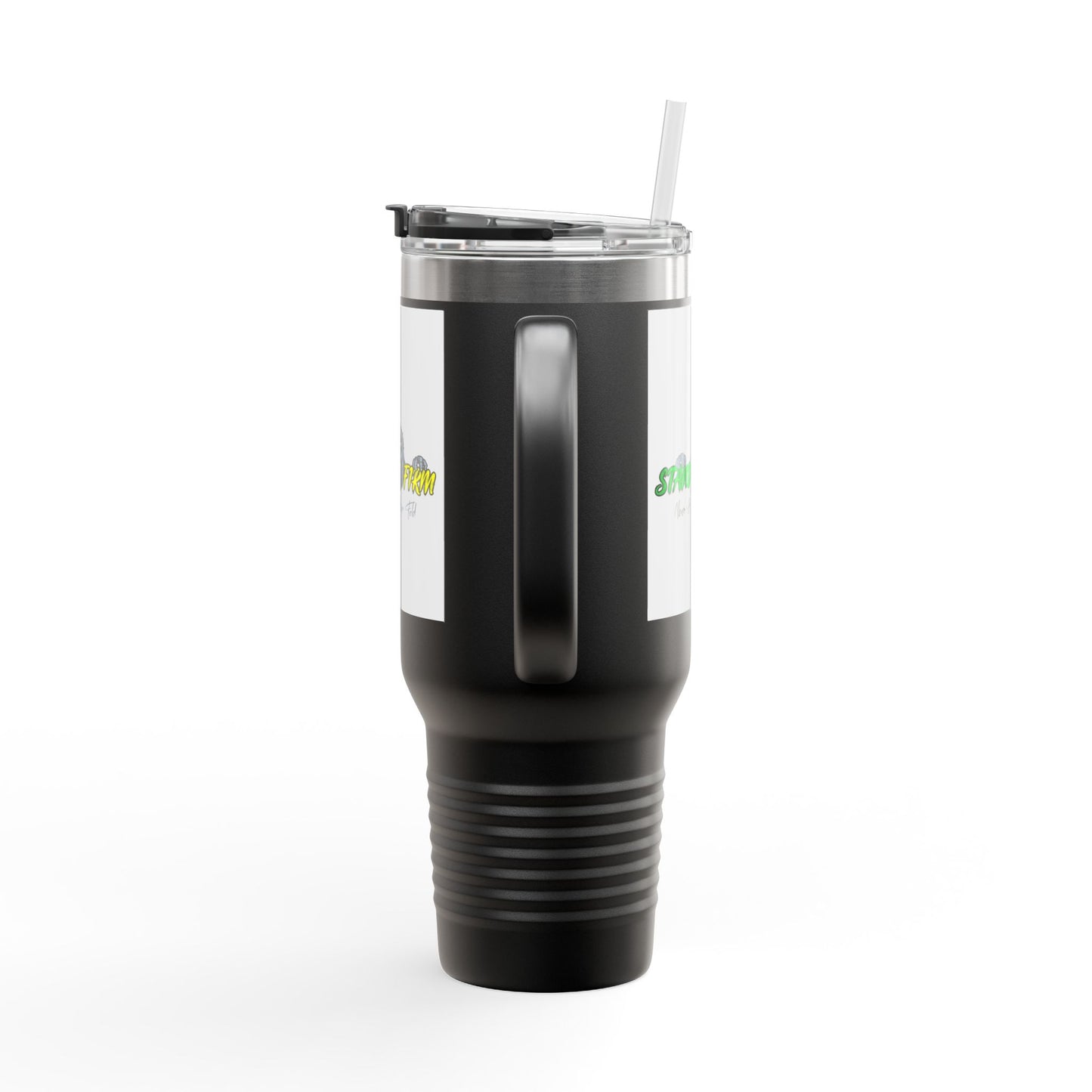 Motivational Travel Mug, NEVER GIVE UP, 40oz Insulated
