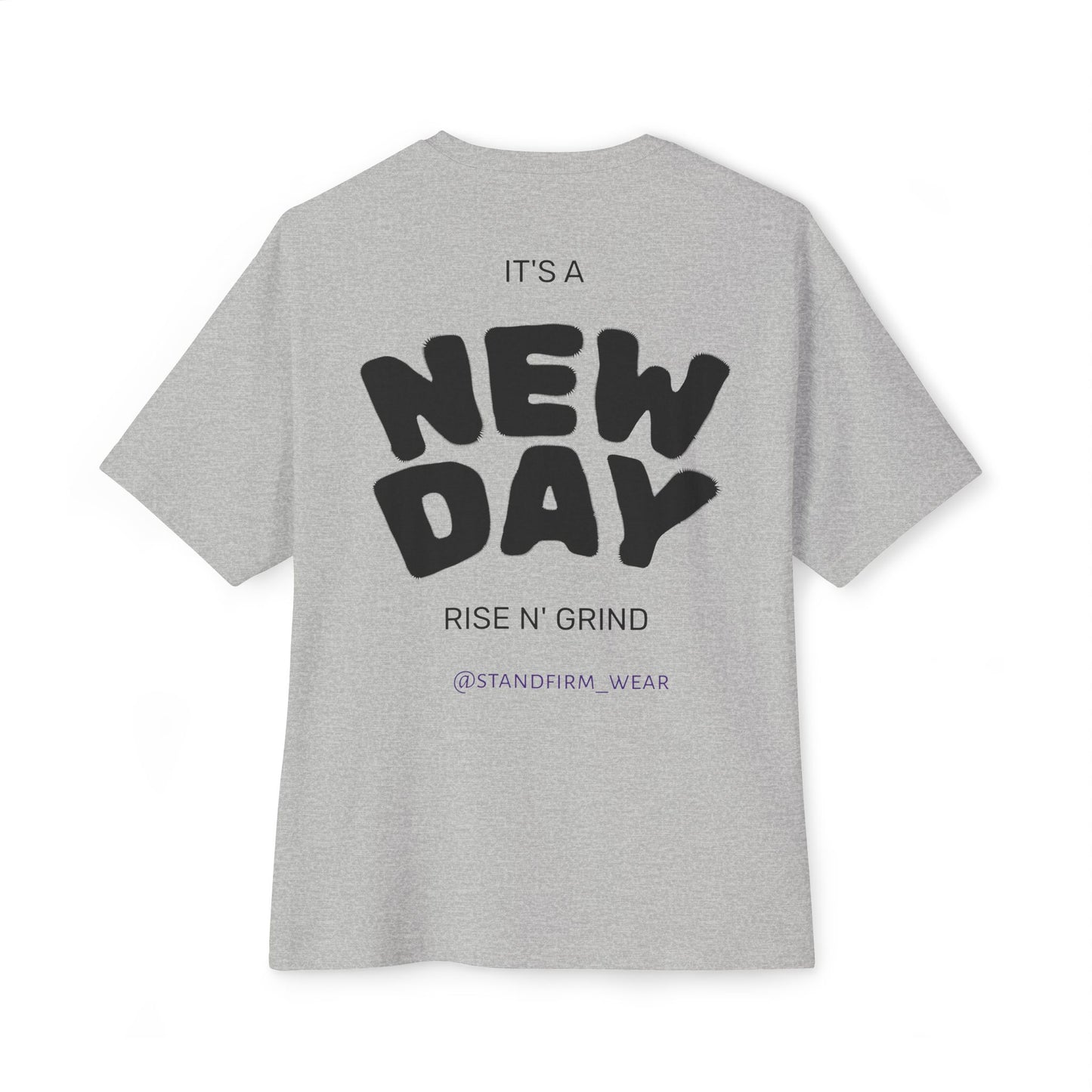 Unisex Oversized Boxy Tee - Be Strong and Courageous