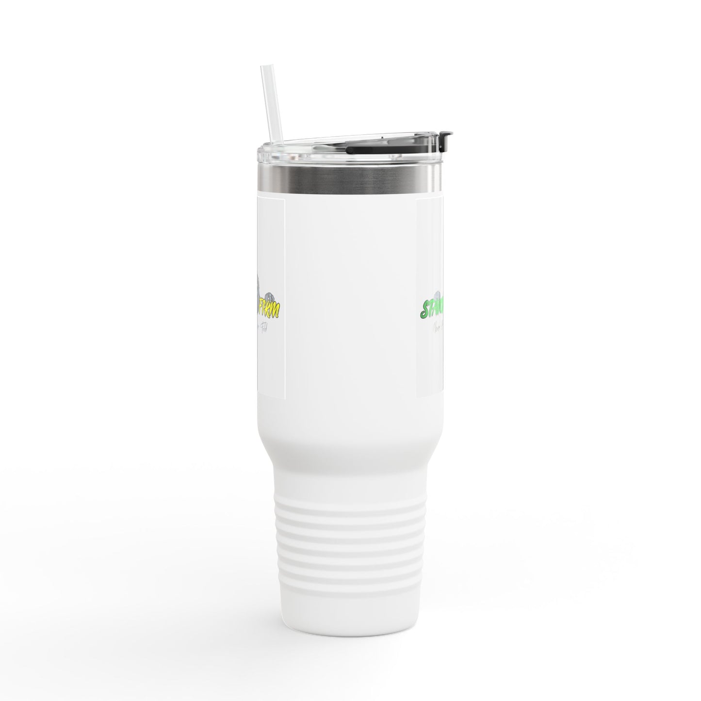 Motivational Travel Mug, NEVER GIVE UP, 40oz Insulated