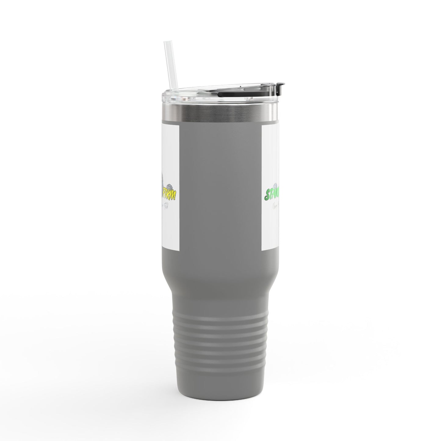 Motivational Travel Mug, NEVER GIVE UP, 40oz Insulated