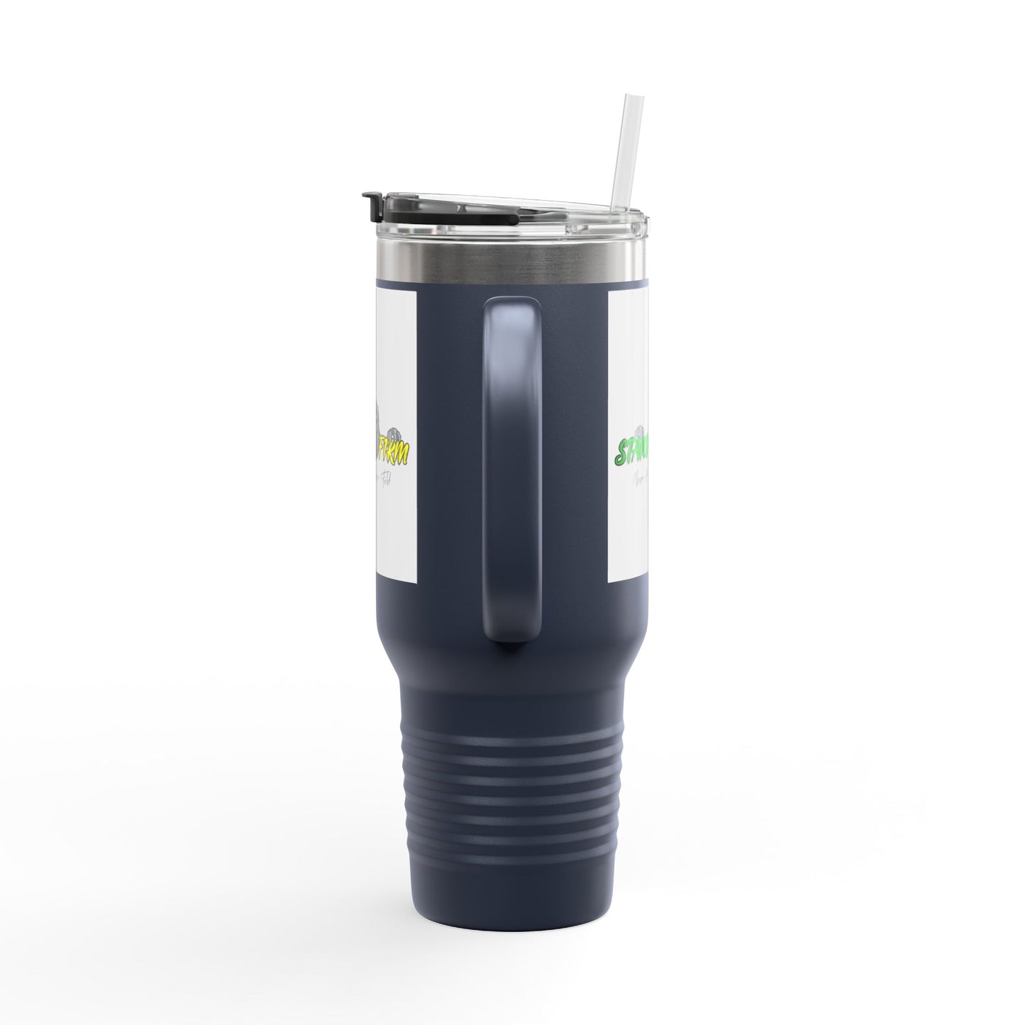 Motivational Travel Mug, NEVER GIVE UP, 40oz Insulated