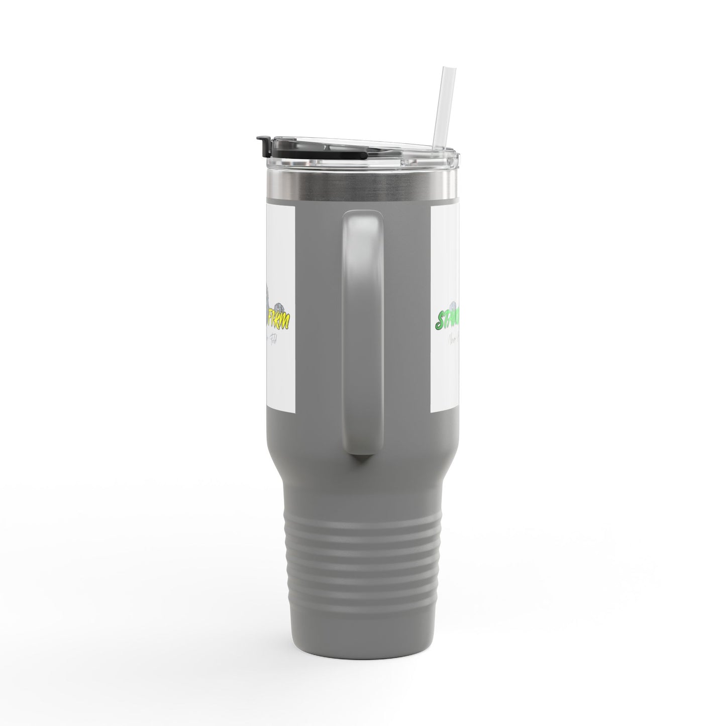 Motivational Travel Mug, NEVER GIVE UP, 40oz Insulated